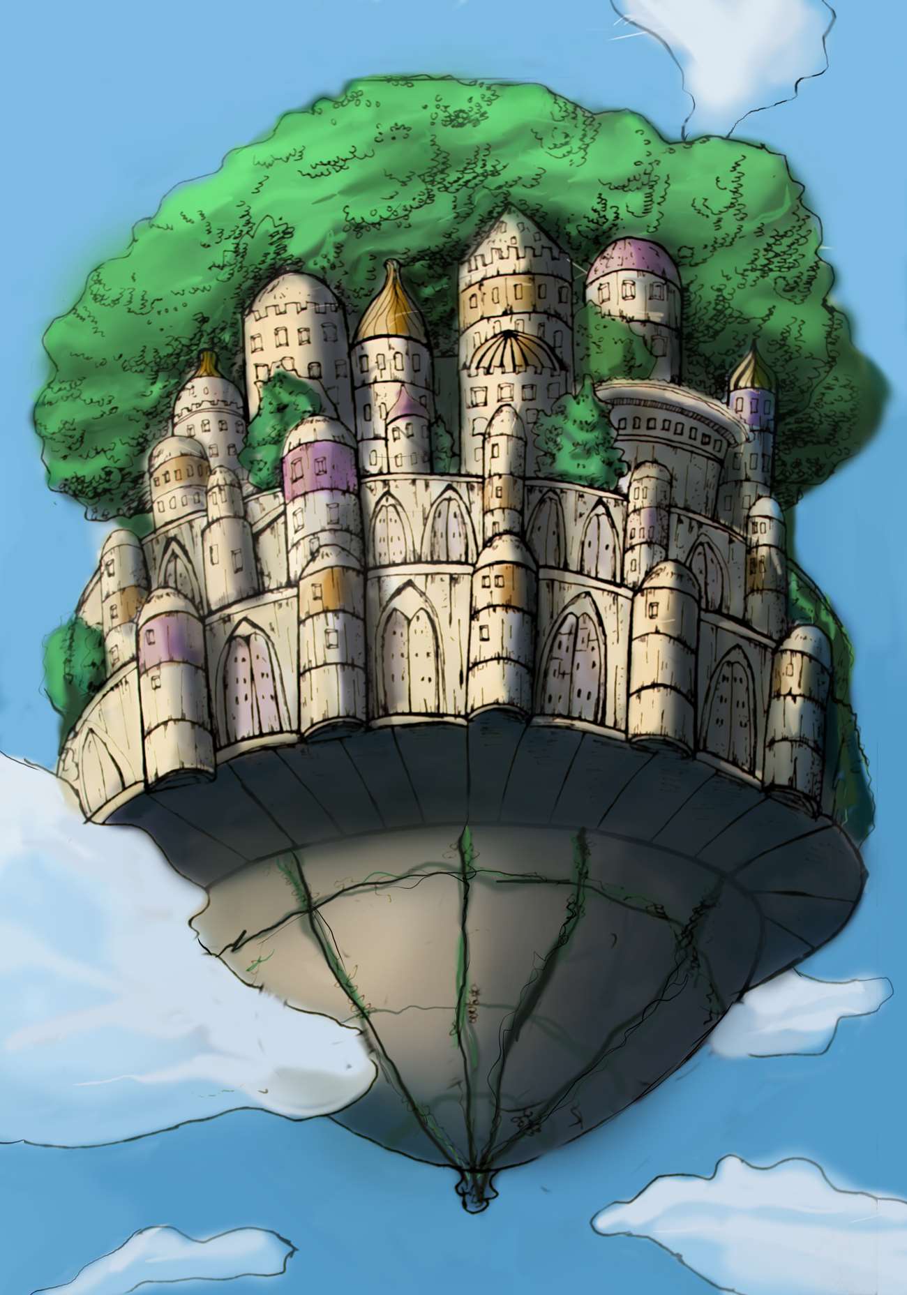 A005596-动漫卡通-抽象 城堡