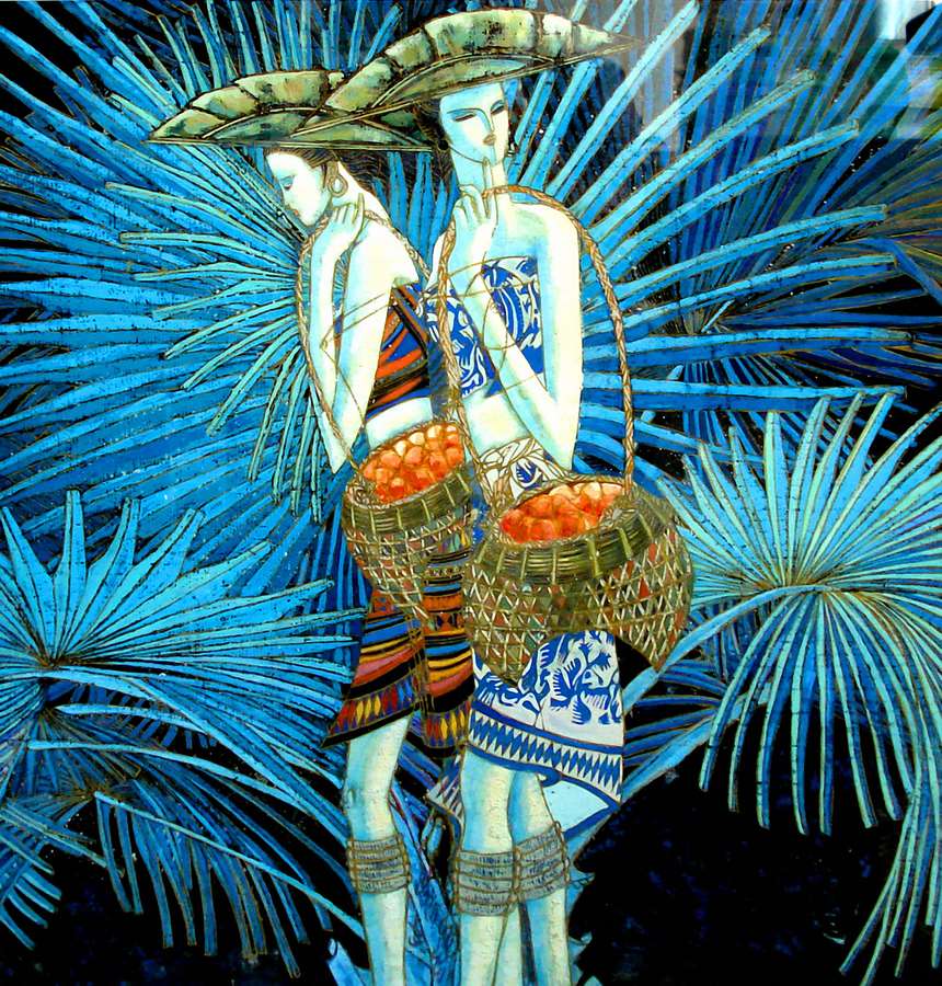 B645动漫卡通-抽象人物-少数民族