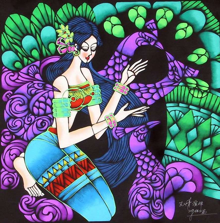 B644动漫卡通-抽象人物-少数民族