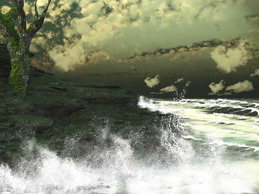 B852动漫卡通-抽象海水