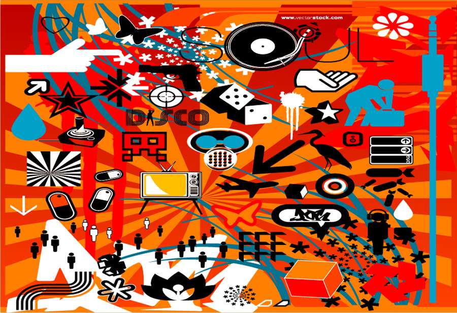 B2360-动漫卡通- 手绘 抽象