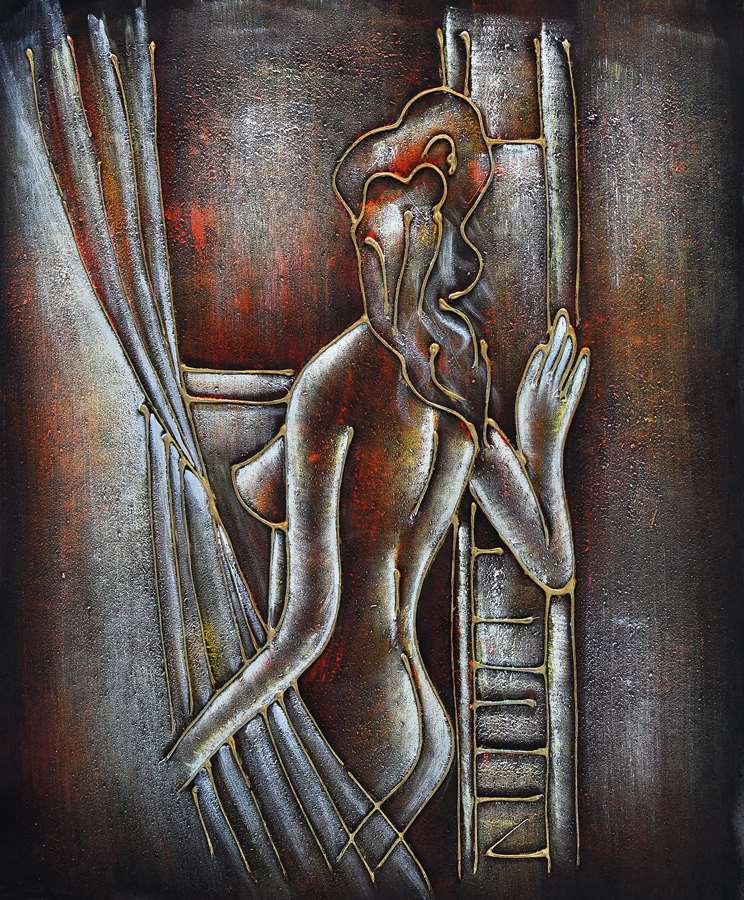 B3497动漫卡通-抽象人物-版画