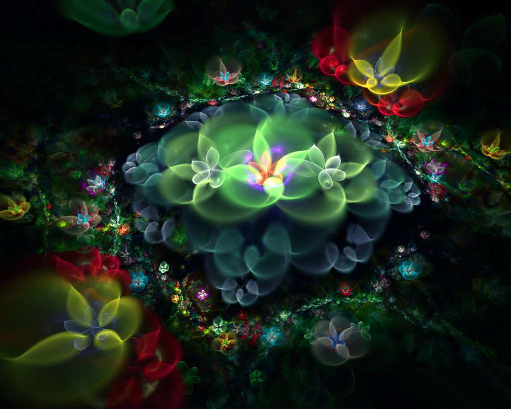 A009443-时尚简约-抽象-梦幻花朵