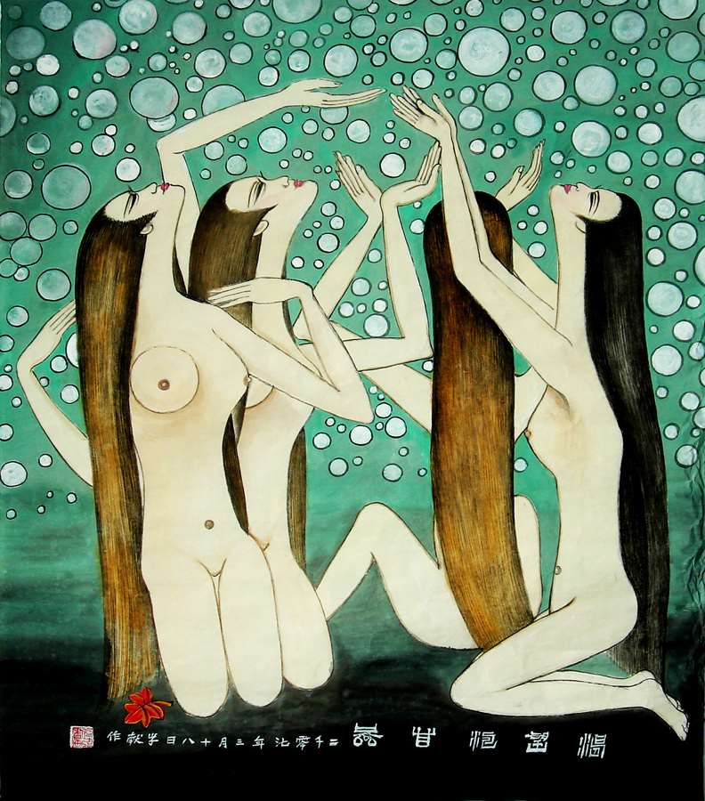 B2863-时尚简约-抽象-人物美女