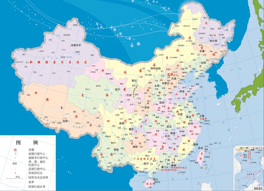 A012784-A时尚简约-中国地图
