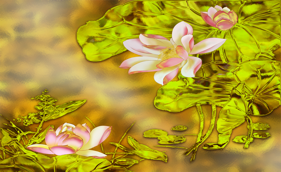 A008947-浮雕-冰晶荷花