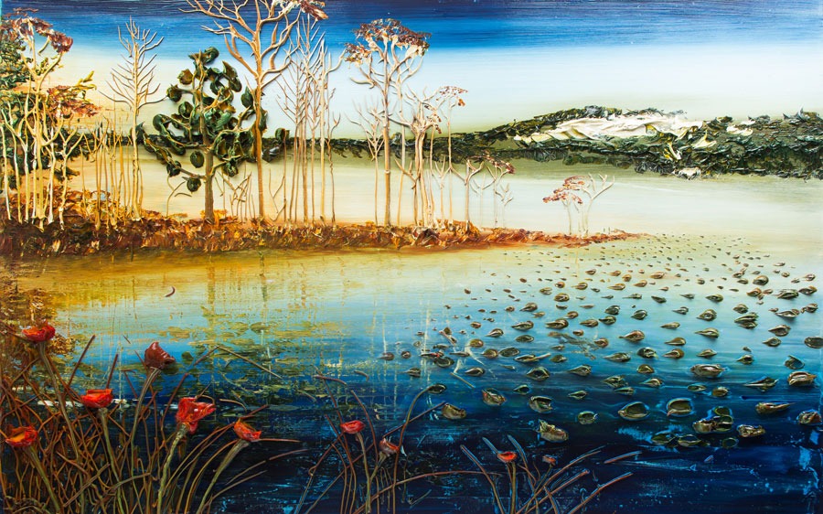 A014520-浮雕-油画海景