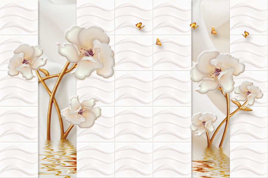 A040561-浮雕-彩雕-牡丹