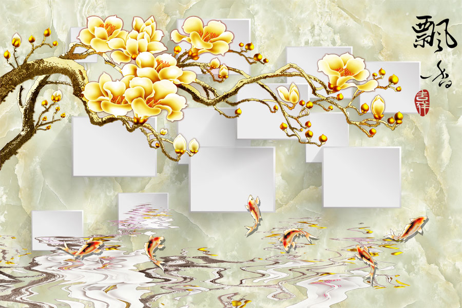 A040725-浮雕玉雕背景-飘香