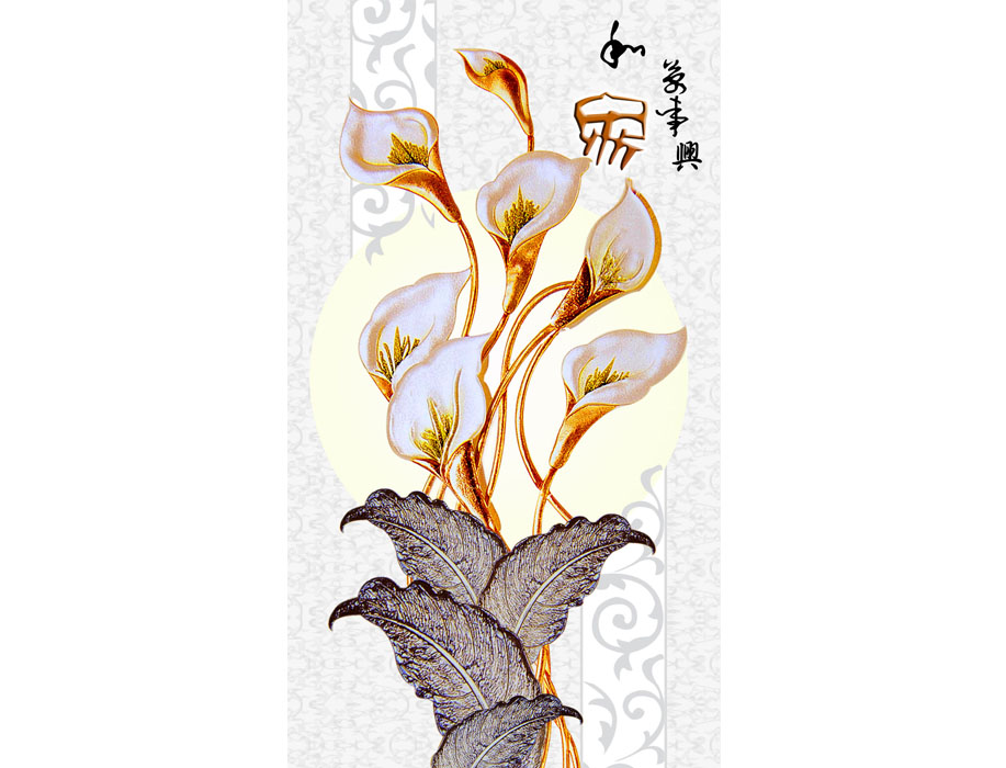 A051775彩雕马蹄莲
