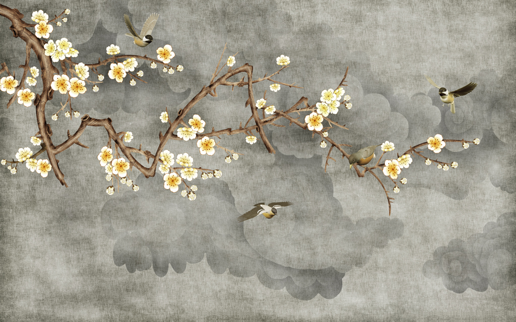 A056387电视背景墙壁画