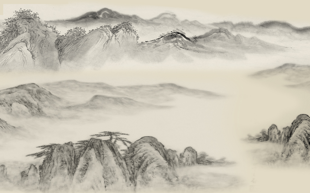  A056680水墨山-(2)