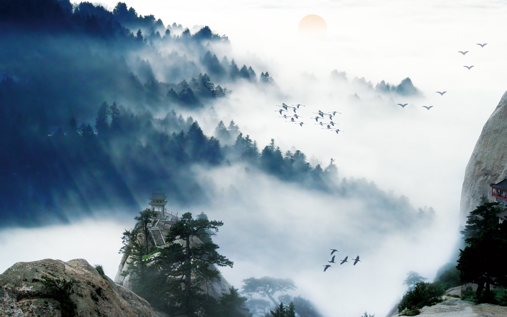 A058474--烟雾水墨