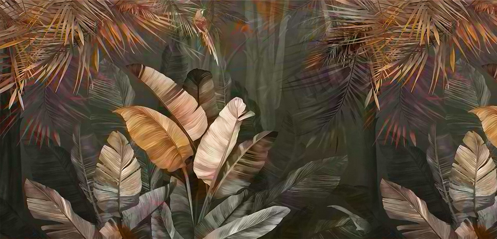 A058638叶子-芭蕉树-风景画