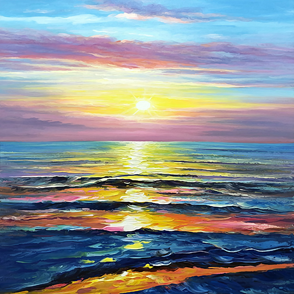 a058393-油画大海