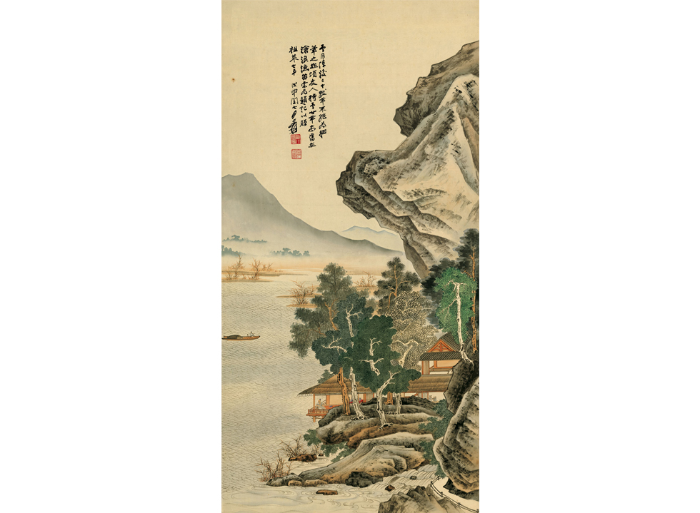 A054745沧浪渔笛图