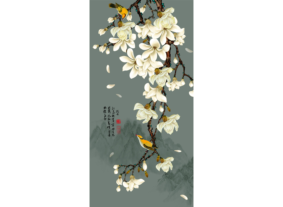 A060080玄关花鸟