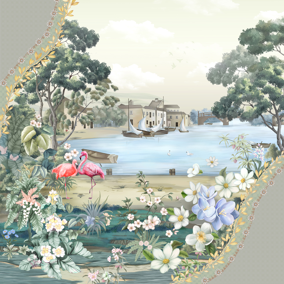 A063192-现代设计-热带雨林 西洋画美式-西洋画