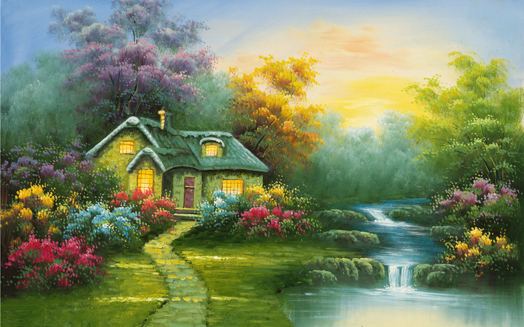 A051242-油画风景-晨曦