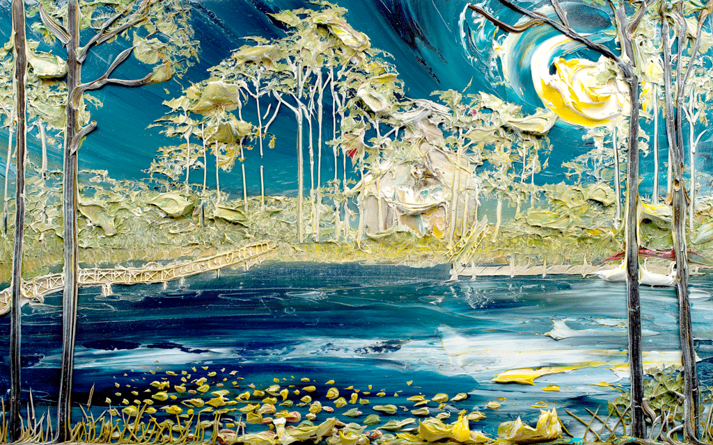 A052237-油画风景-月夜