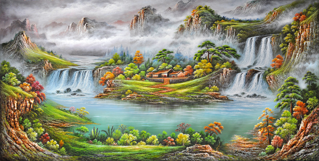 A053115-油画风景-聚宝盆
