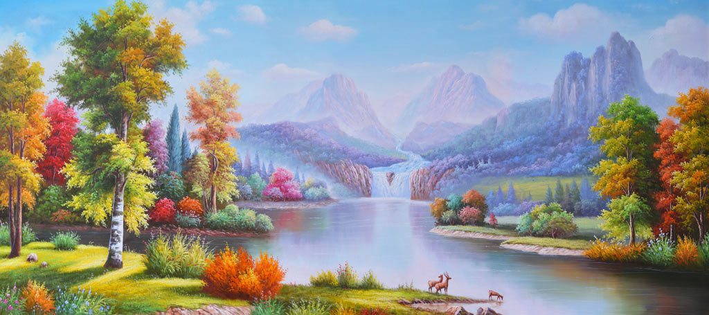 A058723-油画风景-美景如画