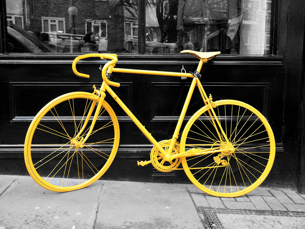 A051682-工装-黄色自行车