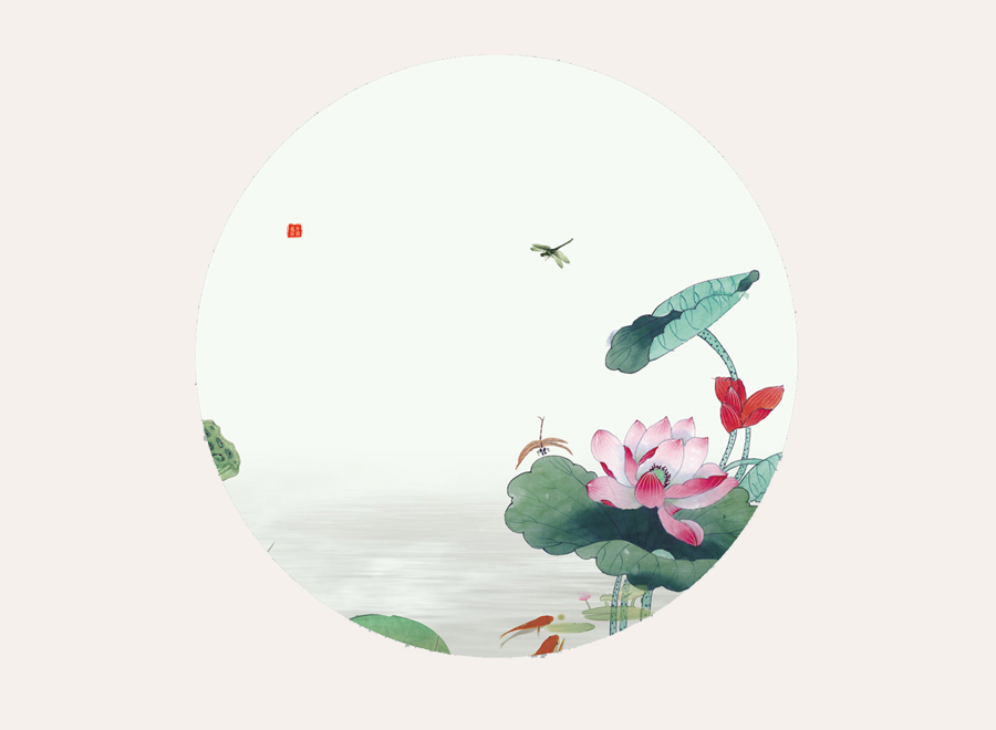 A058756-圆形-荷花