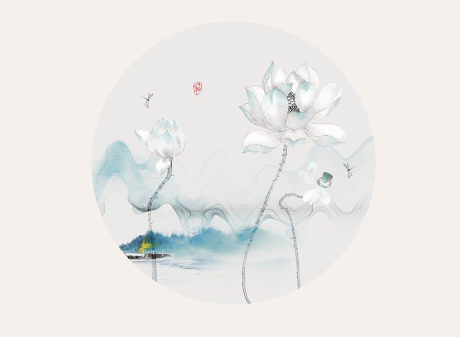 A063484-圆形--荷花