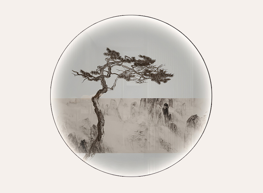 A063602-圆形-中式山水