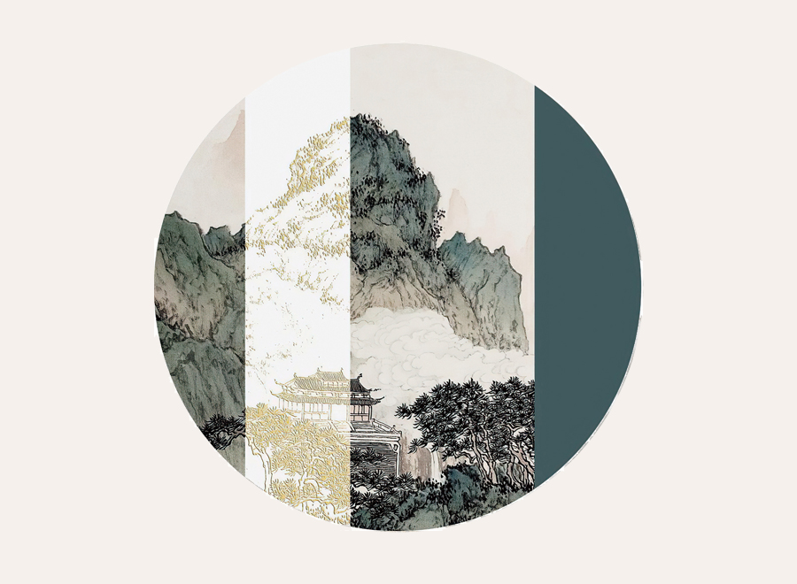 A063680-圆形-山水画