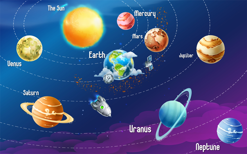 A058307-卡通儿童-科幻宇宙---儿童星球