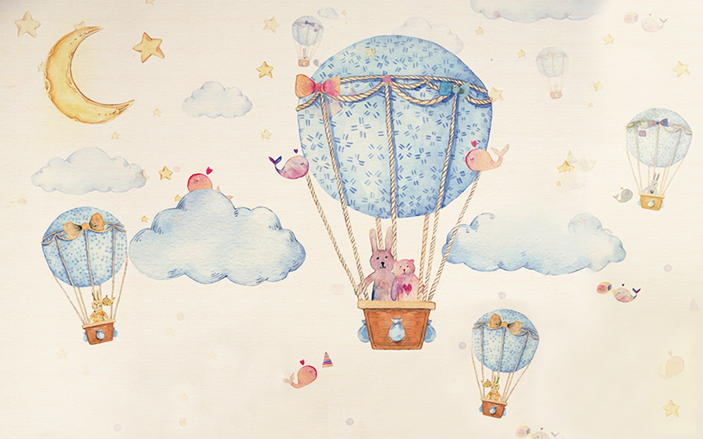 A056630-儿童 卡通简约-通热气球