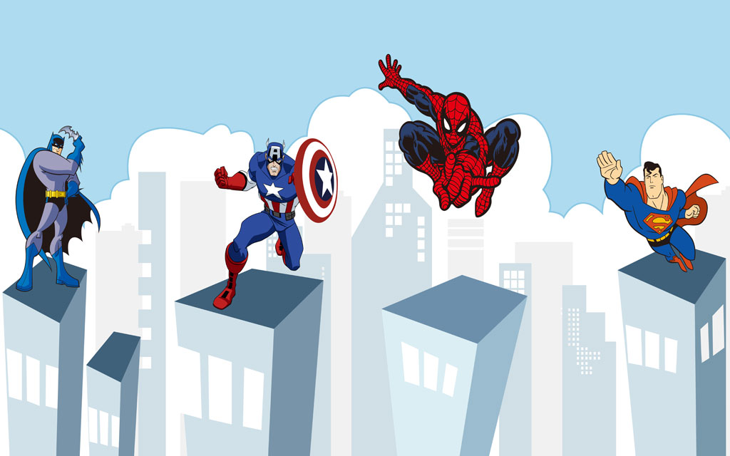 A052090-卡通儿童动漫人物--超级英雄蜘蛛侠超人