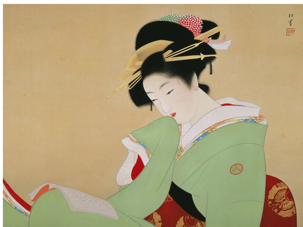 A052191-国画人物-日式床头