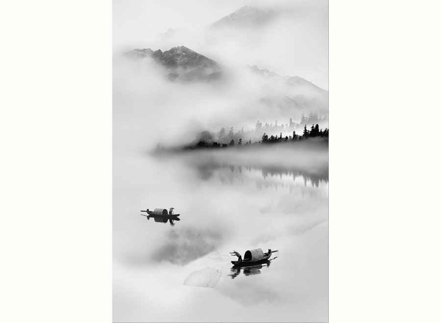 A053899-中式玄关山水意境-水墨山水