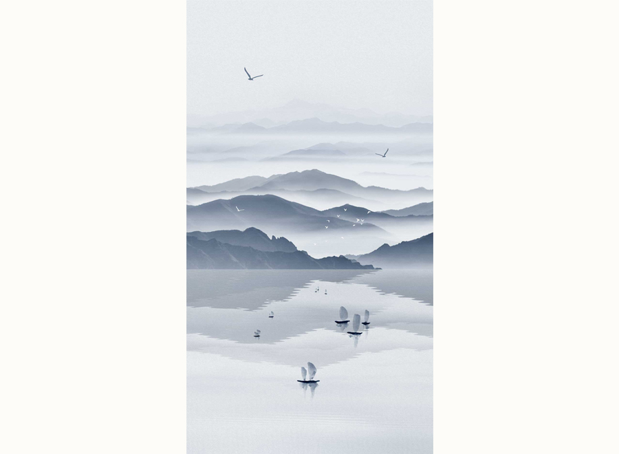 A058030-中式玄关山水意境-意境玄关