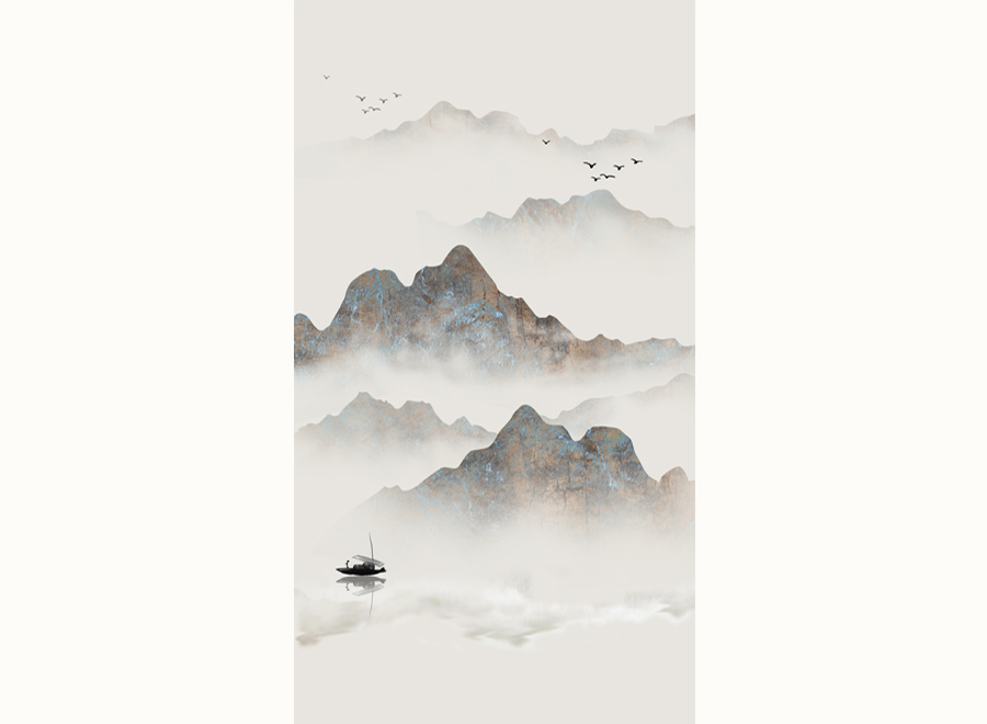 A063612-中式玄关山水意境-玄关画