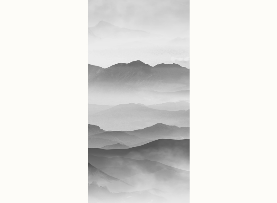 A064189-中式玄关山水意境-黑白山水