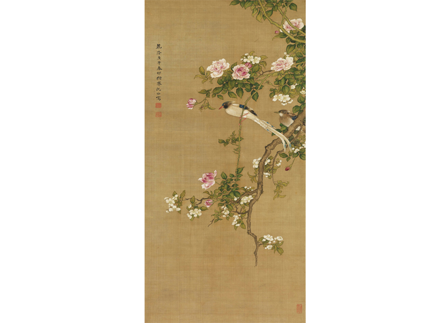A058752-中式玄关-花鸟-工笔画