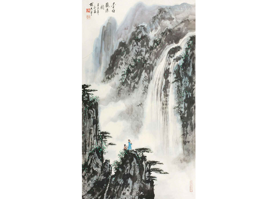 A055799-中式玄关-国画山水-水墨山