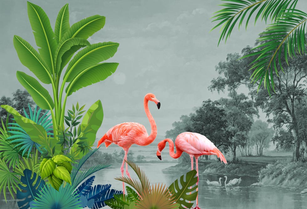 A064826-现代设计-热带雨林 西洋画美式-热带雨林