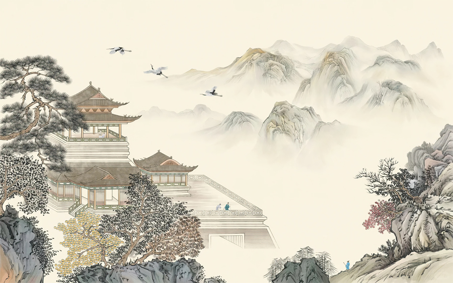 A068135标清新中式阁楼