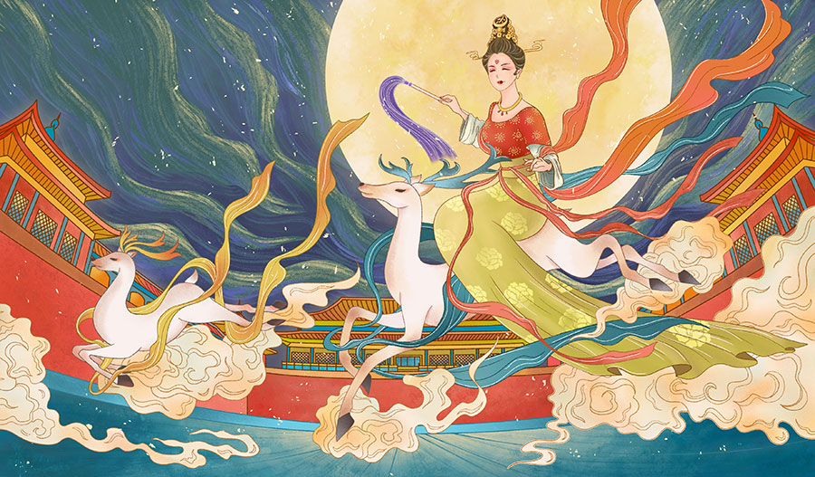 A068168标清敦煌飞天