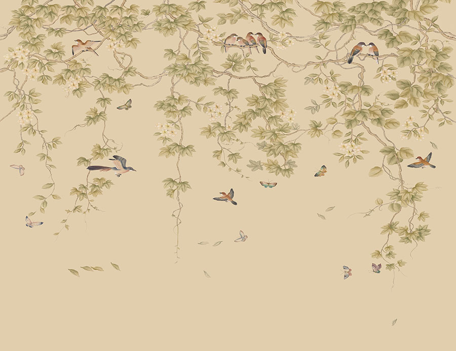 A068241标清藤蔓飞鸟蝴蝶