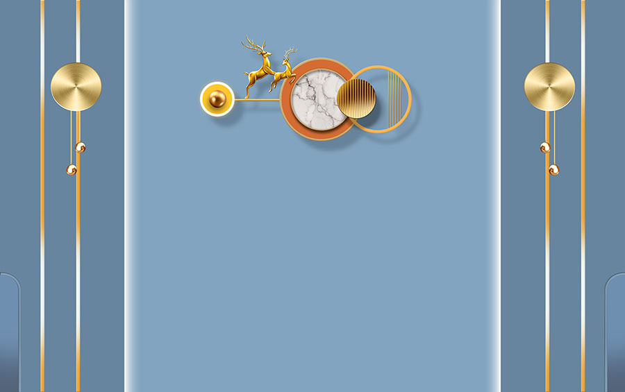 A068374高清造型电视背景鹿