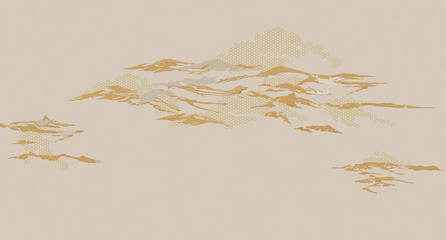 A068404标清六边形抽象山水