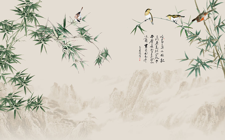 A068516标清分层竹报平安