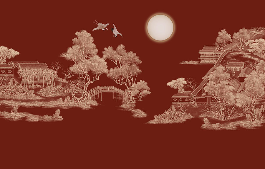 A068607超清分层软装肌理国画原版素材