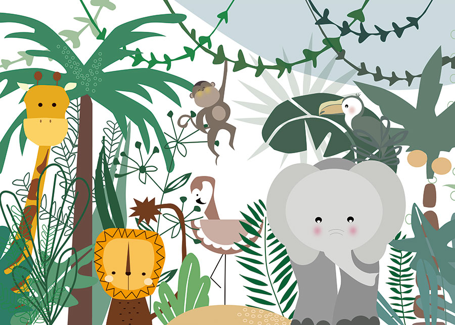 A068540高清分层卡通大象